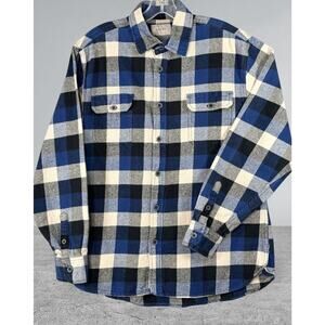 JACHS Mfg. Co. Mens MEDIUM 100% Cotton Heavyweight Flannel Long Sleeve Shirt